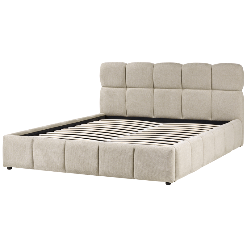 Dubbelsäng Noyon 180x200 cm - Taupe - Möbler - Sovrum - Sängram & sängstomme