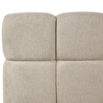 Dubbelsäng Noyon 180x200 cm - Taupe - Möbler - Sovrum - Sängram & sängstomme