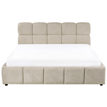 Dubbelsäng Noyon 180x200 cm - Taupe - Möbler - Sovrum - Sängram & sängstomme