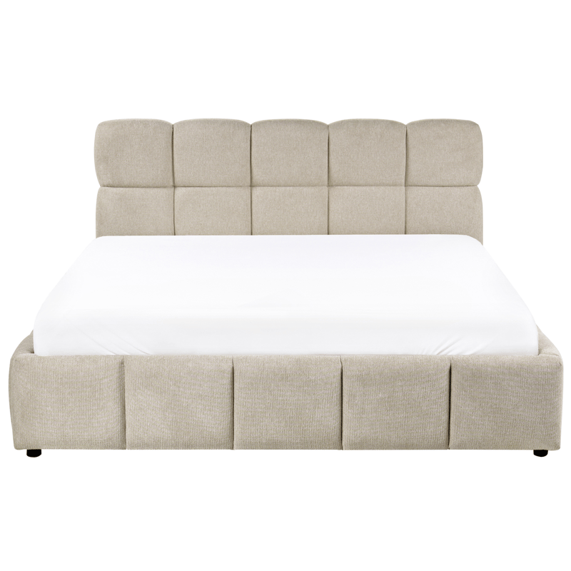 Dubbelsäng Noyon 180x200 cm - Taupe - Möbler - Sovrum - Sängram & sängstomme