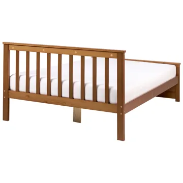 Dubbelsäng Olendon 120x200 - Brun - Möbler - Sovrum - Sängram & sängstomme