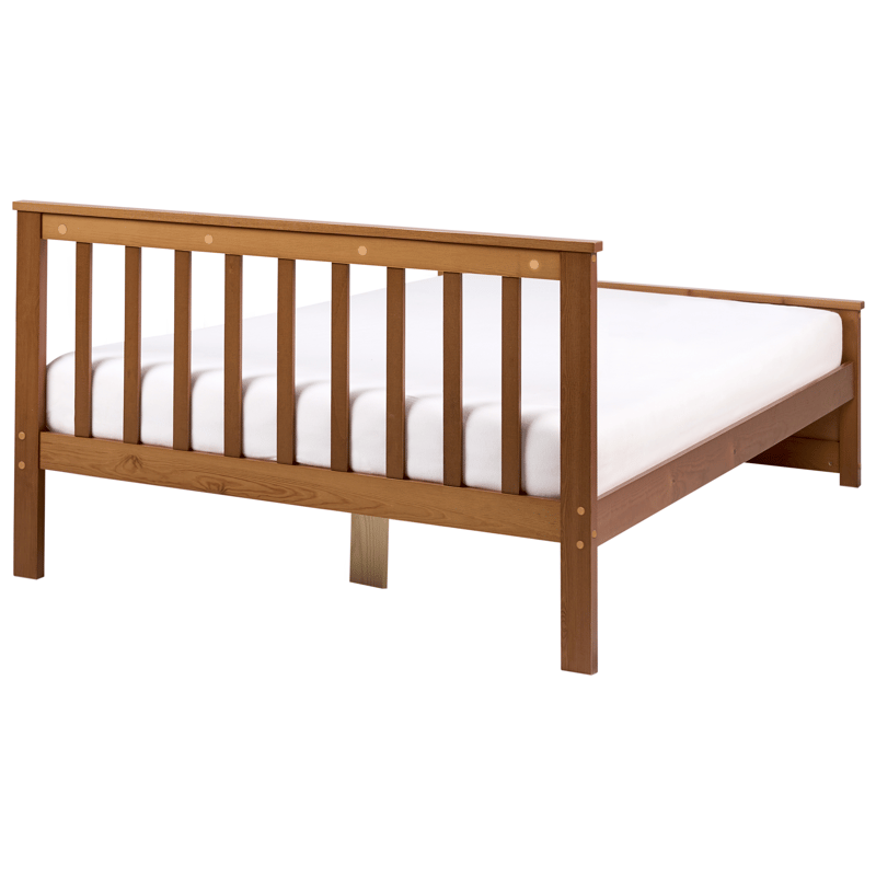 Dubbelsäng Olendon 120x200 - Brun - Möbler - Sovrum - Sängram & sängstomme