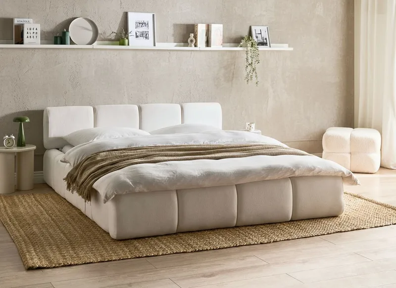 Dubbelsäng Orville 160x200 cm - Off-White - Möbler - Sovrum - Sängram & sängstomme