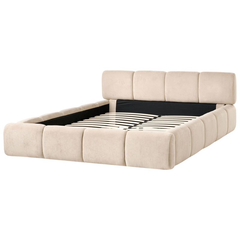 Dubbelsäng Orville 160x200 cm - Taupe - Möbler - Sovrum - Sängram & sängstomme