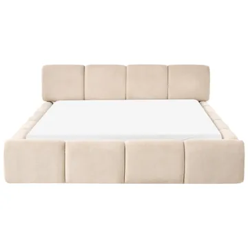 Dubbelsäng Orville 160x200 cm - Taupe - Möbler - Sovrum - Sängram & sängstomme
