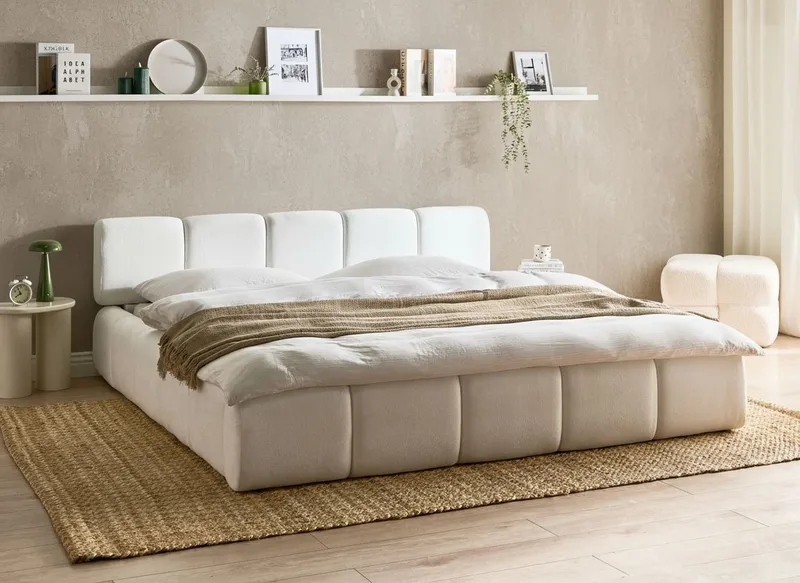 Dubbelsäng Orville 180x200 cm - Off-white - Möbler - Sovrum - Sängram & sängstomme