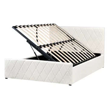 Dubbelsäng Rochefort 140x200 cm - Off-White - Möbler - Sovrum - Sängram & sängstomme