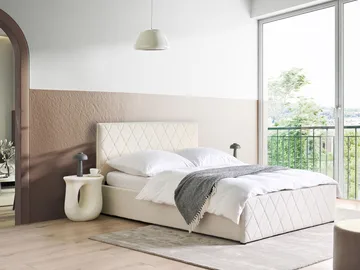 Dubbelsäng Rochefort 140x200 cm - Off-White - Möbler - Sovrum - Sängram & sängstomme