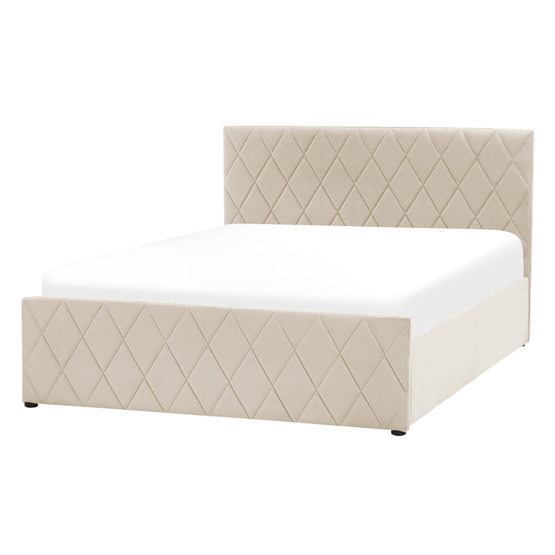 Dubbelsäng Rochefort 180x200 cm - Beige - Möbler - Sovrum - Sängram & sängstomme