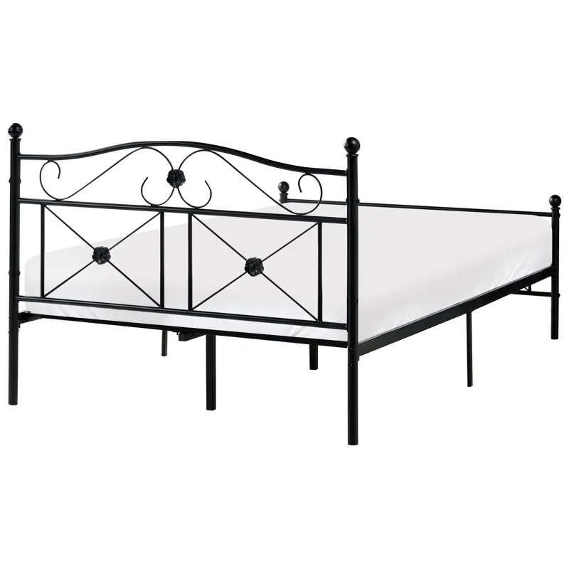 Dubbelsäng Rodez 120x200 cm - Svart - Möbler - Sovrum - Sängram & sängstomme