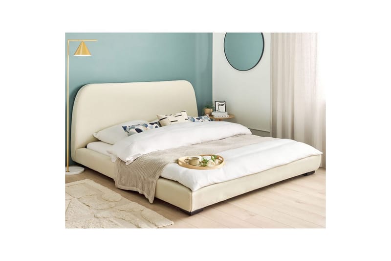 Dubbelsäng Roisel med lamellram 180x200, Polyester - 180x200, Polyester - Möbler - Sovrum - Sängar - Ramsäng