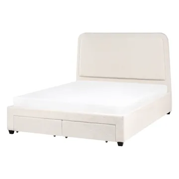 Dubbelsäng Sardent 140x200 - Off-White - Möbler - Sovrum - Sängram & sängstomme