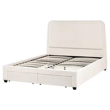 Dubbelsäng Sardent 160x200 - Off-white - Möbler - Sovrum - Sängram & sängstomme