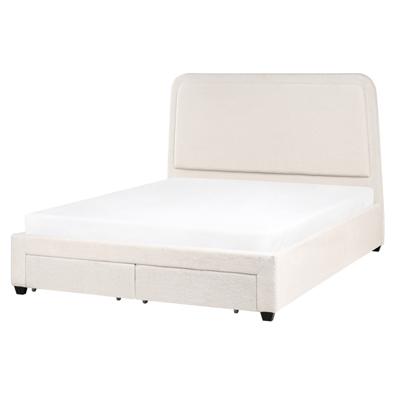 Dubbelsäng Sardent 160x200 - Off-white - Möbler - Sovrum - Sängram & sängstomme
