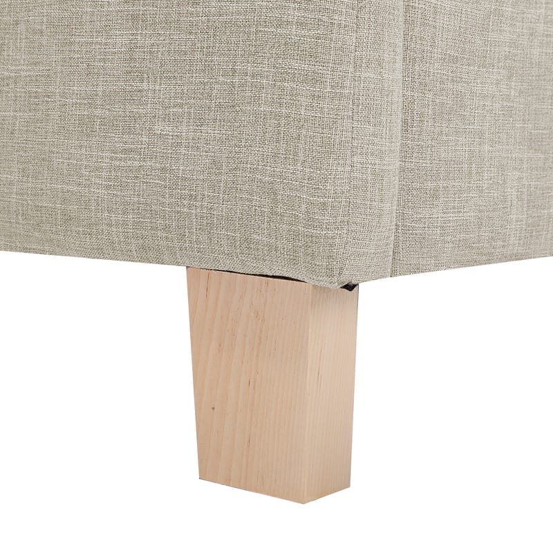 Dubbelsäng Sennez 180x200 - Beige - Möbler - Sovrum - Sängram & sängstomme