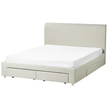 Dubbelsäng Soutrin 160x200 cm - Beige - Möbler - Sovrum - Sängram & sängstomme