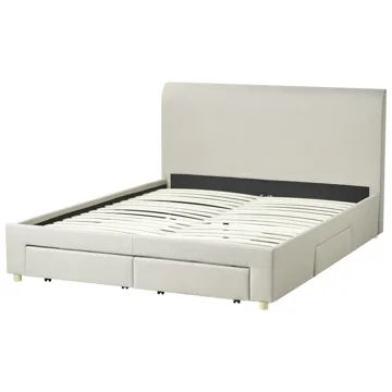 Dubbelsäng Soutrin 160x200 cm - Beige - Möbler - Sovrum - Sängram & sängstomme