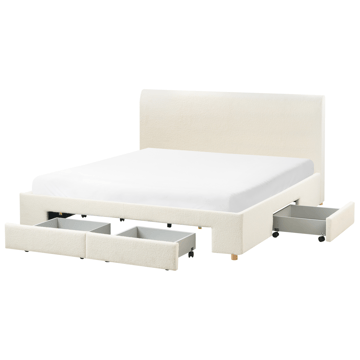 Dubbelsäng Soutrin 180x200 cm - Off-white - Möbler - Sovrum - Sängram & sängstomme