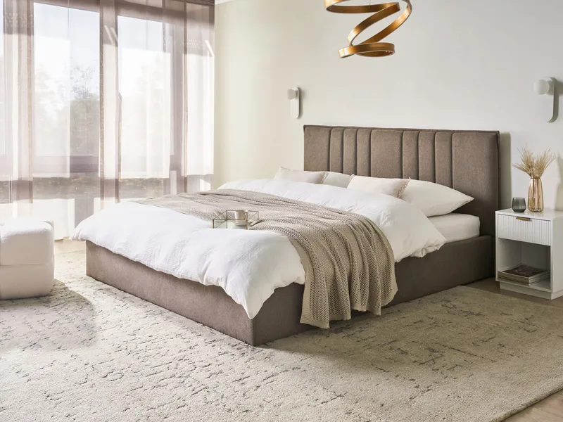 Dubbelsäng Tarascon 180x200 cm - Taupe - Möbler - Sovrum - Sängram & sängstomme