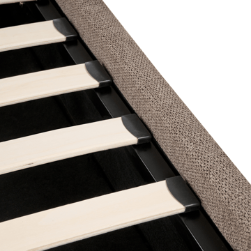 Dubbelsäng Tarascon 180x200 cm - Taupe - Möbler - Sovrum - Sängram & sängstomme
