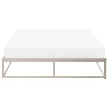 Dubbelsäng Viry 140x200 - Ljusbeige - Möbler - Sovrum - Sängram & sängstomme