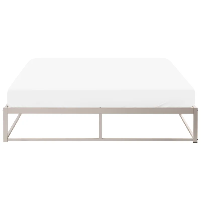 Dubbelsäng Viry 160x200 - Ljusbeige - Möbler - Sovrum - Sängram & sängstomme