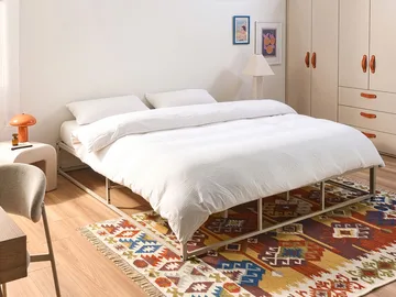 Dubbelsäng Viry 180x200 - Ljusbeige - Möbler - Sovrum - Sängram & sängstomme