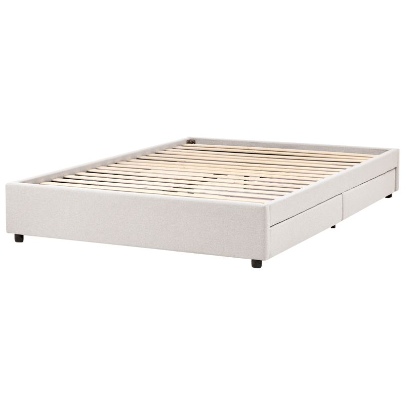 Dubbelsäng Prades 160x200 cm - Ljusbeige - Möbler - Sovrum - Sängram & sängstomme