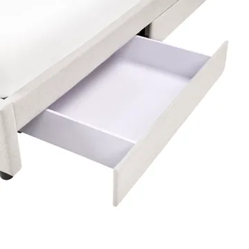 Dubbelsäng Prades 180x200 cm - Ljusbeige - Möbler - Sovrum - Sängram & sängstomme