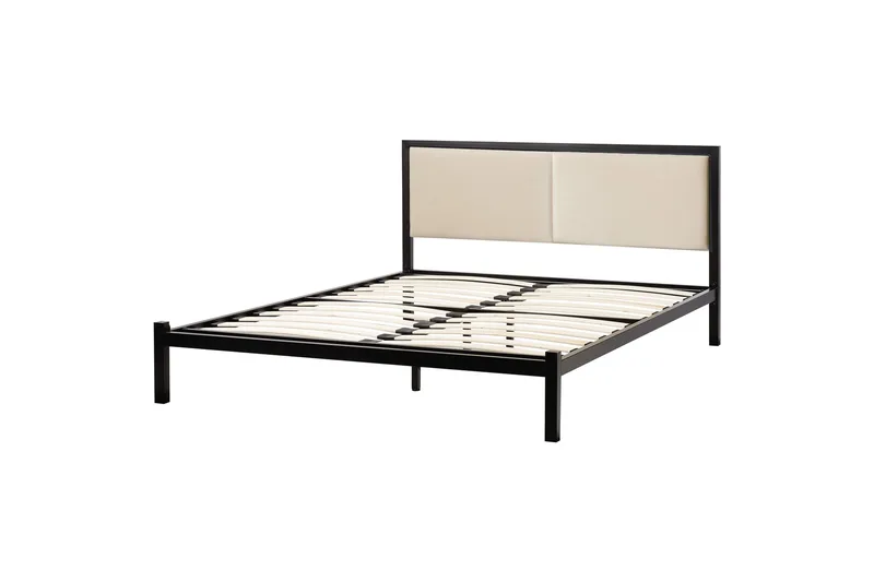 Dwan Sängram 140x200 cm, Svart/Beige