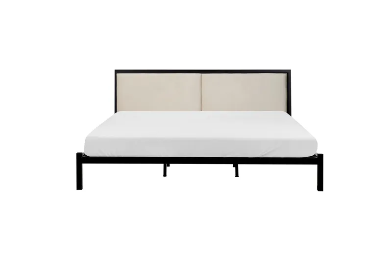 Dwan Sängram 180x200 cm - Svart/Beige - Möbler - Sovrum - Sängram & sängstomme