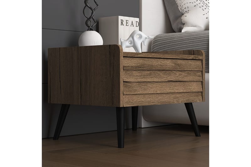 Elspet Sängbord 60 cm - Valnöt - Möbler - Sovrum - Sängbord