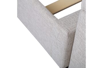 Emilia Komplett Sängpaket – Sängram 120x200 i Tyg med Sänggavel + Bäddmadrass med Fasthetsgrad - Beige - Möbler - Sovrum - Sängram & sängstomme