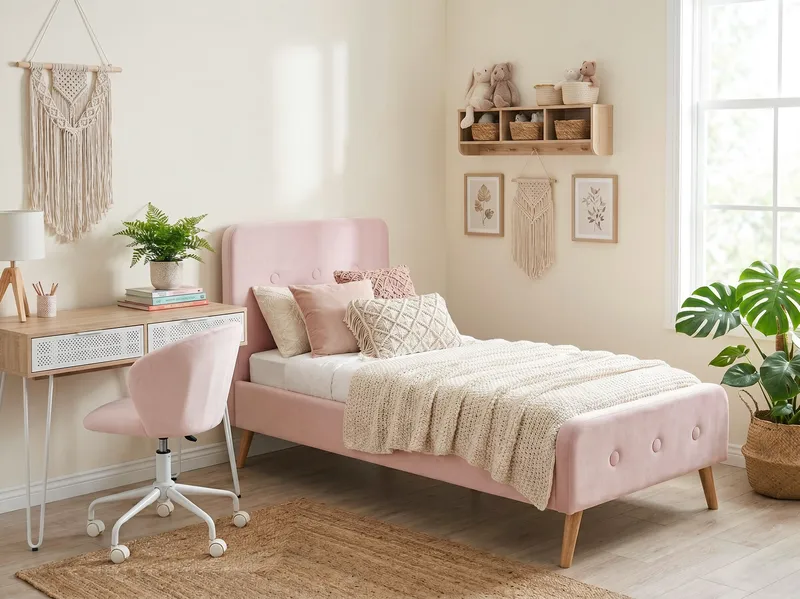 Enkelsäng Rennes - Pastellrosa - Möbler - Sovrum - Sängram & sängstomme
