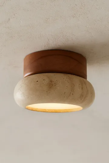 Eryvin Vägglampa 15 cm Rund - Ek Beige - Belysning - Inomhusbelysning & lampor - Vägglampor & väggbelysning