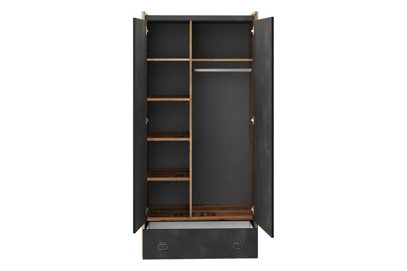 Evorana Möbelset För Sovrum - Brun/Mörkgrå - Möbler - Sovrum - Möbelset för sovrum