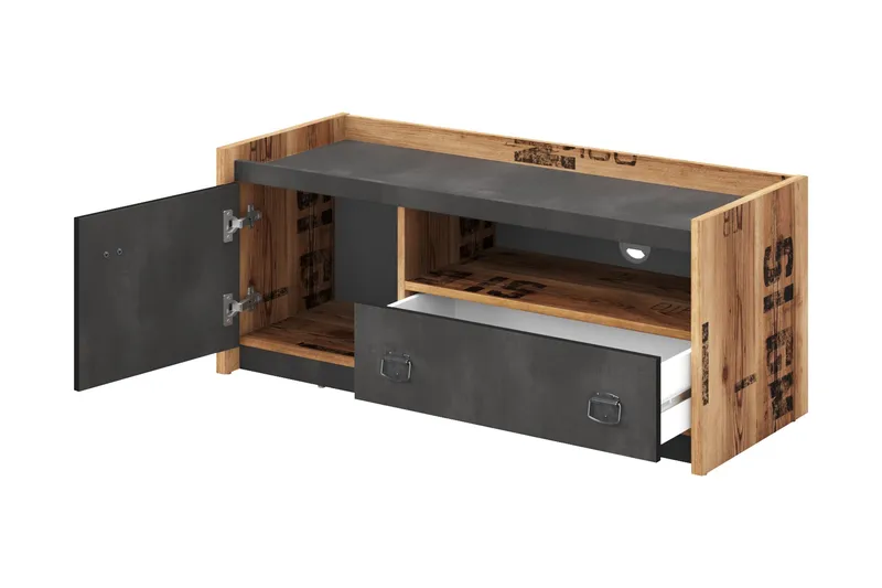 Evorana Möbelset För Sovrum - Brun/Mörkgrå - Möbler - Sovrum - Möbelset för sovrum