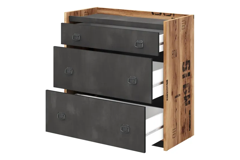 Evorana Möbelset För Sovrum - Brun/Mörkgrå - Möbler - Sovrum - Möbelset för sovrum