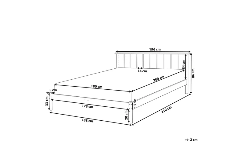 Felton Sängram 180x200 cm - Ljust trä - Möbler - Sovrum - Sängram & sängstomme