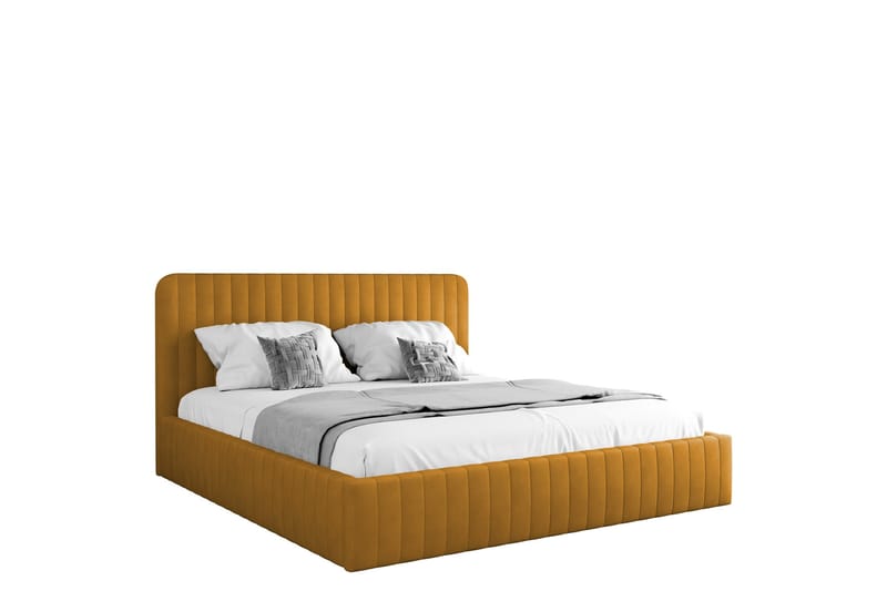 Flanna Sängram 160x200 cm, Gul