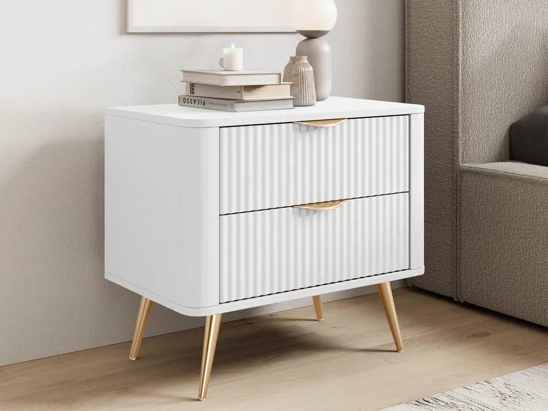 Forba Sängbord 64 cm - vit - Möbler - Sovrum - Sängbord