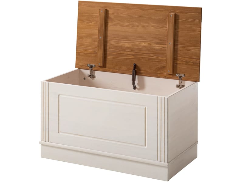 Anita Förvaringskista 80 cm - Vit/Honung - Möbler - Sovrum - Förvaring sovrum - Sängkista