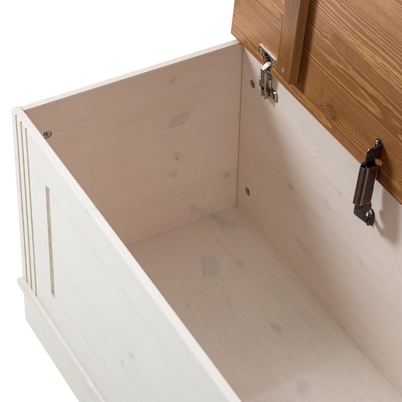 Anita Förvaringskista 80 cm - Vit/Honung - Möbler - Sovrum - Förvaring sovrum - Sängkista