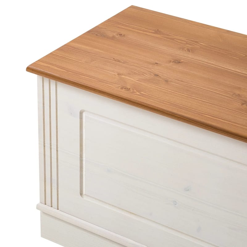 Anita Förvaringskista 80 cm - Vit/Honung - Möbler - Sovrum - Förvaring sovrum - Sängkista