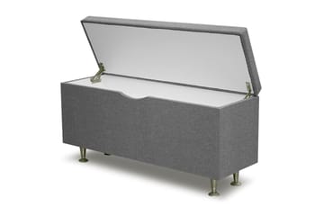 Cibele Sängkista 130 cm - Ljusgrå/Björk - Möbler - Sovrum - Förvaring sovrum - Sängkista