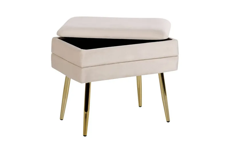 Förvaringsbänk Odessa Beige/guld - Beige/guld - Möbler - Sovrum - Förvaring sovrum - Sängkista
