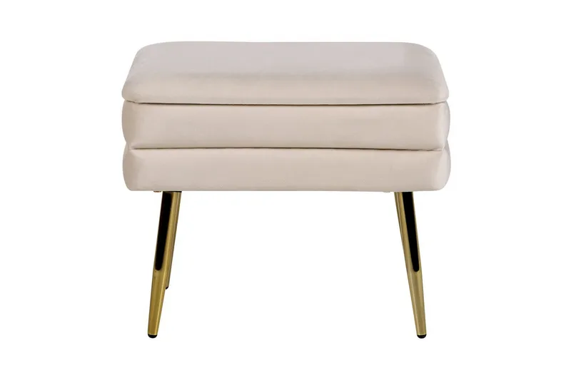 Förvaringsbänk Odessa Beige/guld - Beige/guld - Möbler - Sovrum - Förvaring sovrum - Sängkista