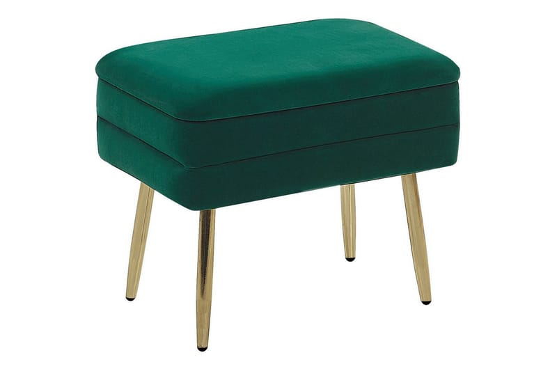 Förvaringsbänk Odessa Grön/guld, Grön/guld