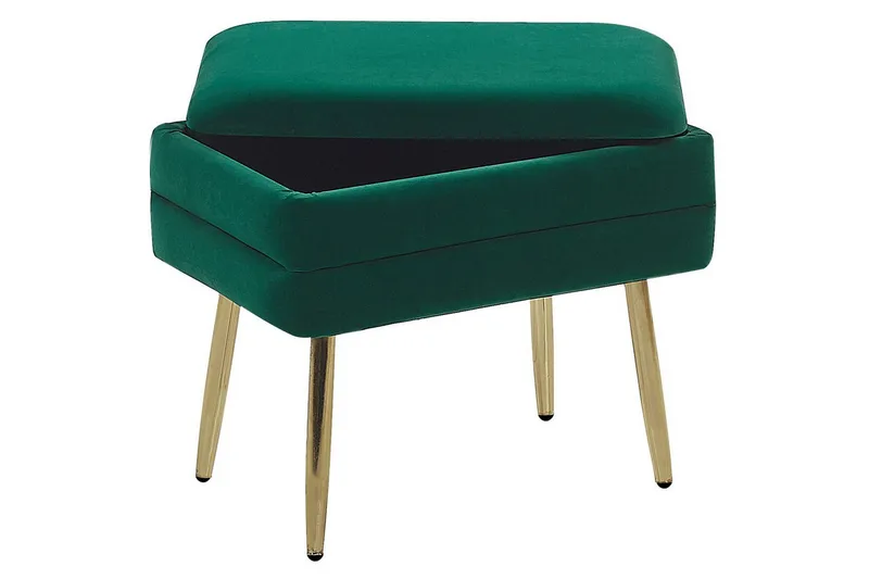 Förvaringsbänk Odessa Grön/guld - Grön/guld - Möbler - Sovrum - Förvaring sovrum - Sängkista