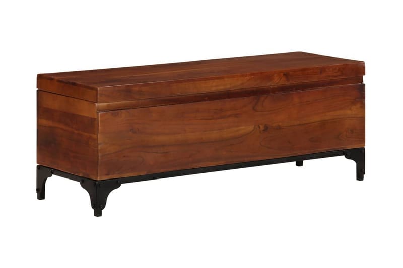 Förvaringskista 110x35x41 cm massivt akaciaträ - Brun - Möbler - Sovrum - Förvaring sovrum - Sängkista
